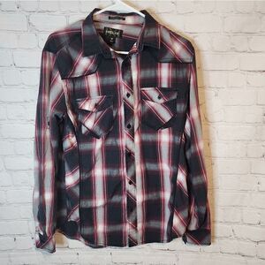 Men's Helix "Athletic Fit" longsleeve button-down shirt, size Medium